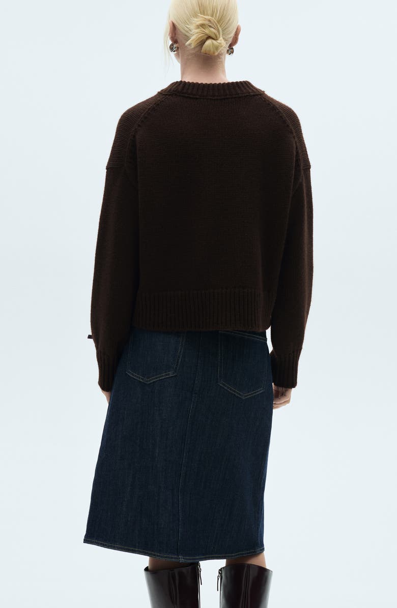 MANGO Crop Sweater, Alternate, color,