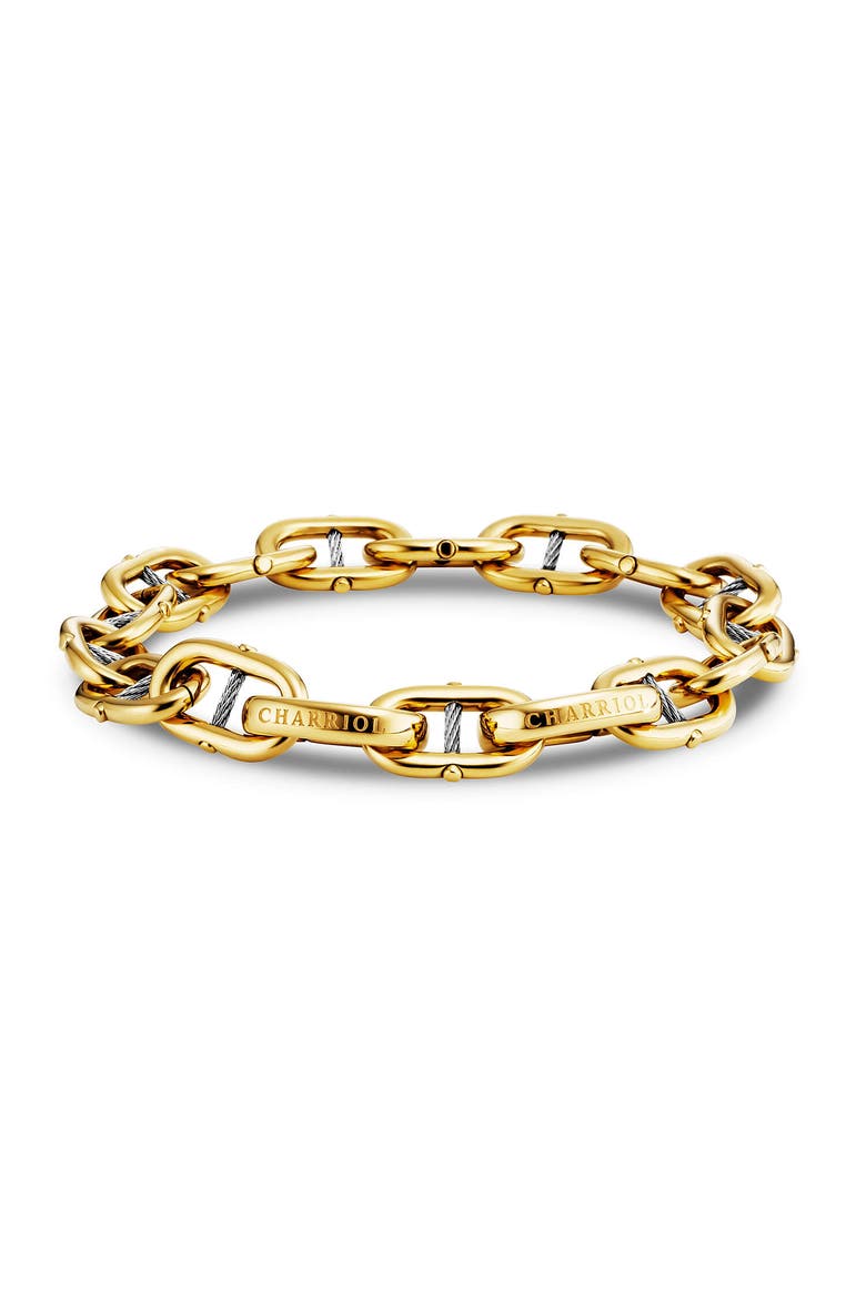 St. Tropez Mariner Bracelet, Main, color, Yellow Gold PVD