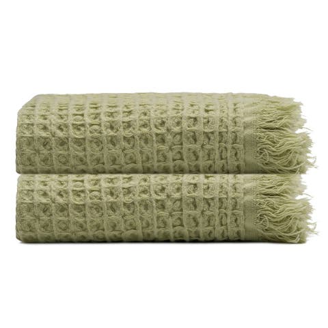 Waffle Turkish Cotton Kitchen & Guest Towel - Set of 2