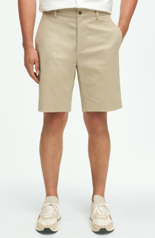 Brooks Brothers Advantage Wrinkle Resistant Stretch Chino Shorts In Khaki