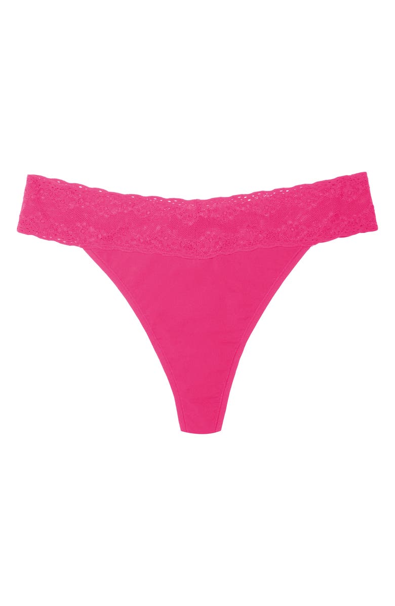 Natori Bliss Perfection One Size Thong, Alternate, color, Radiant Rose