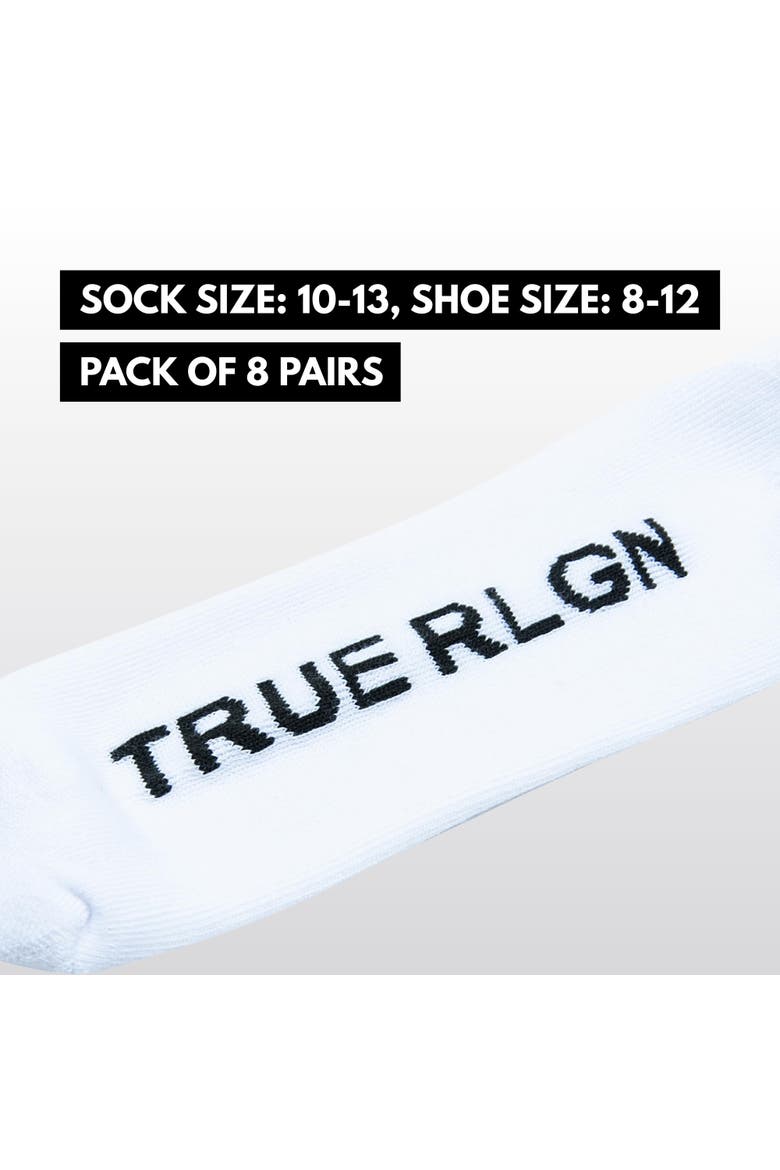 Mens 8 Pairs Crew Socks for Men Premium Athletic Men's Socks, Shoe Size 8-12, Alternate, color, White