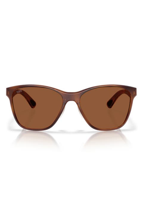 Luna Nueva 57mm Polarized Butterfly Sunglasses