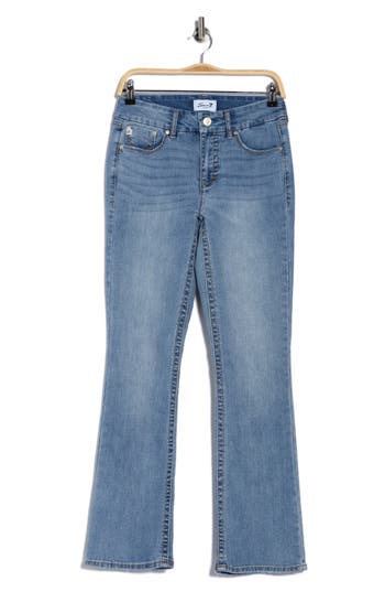 Seven7 Tummyless Bootcut Jeans In Blue
