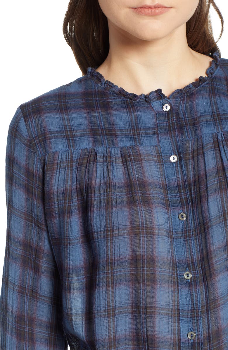 Velvet by Graham & Spencer Plaid Blouse, Alternate, color, 