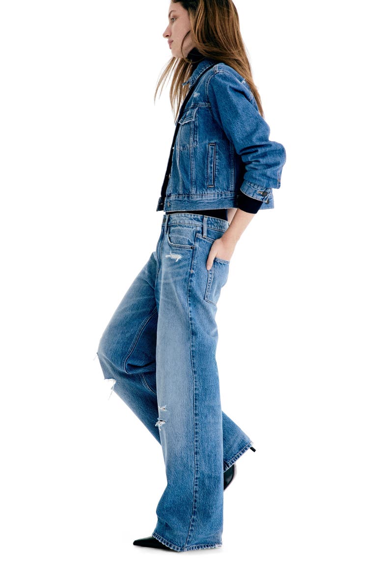 Ava Ultra High Rise Wide Leg Jeans, Alternate, color, Denim blue