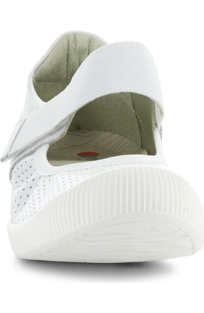 Softinos by Fly London Iglu Mary Jane Flat, Alternate, color, 006 White Smooth Lea