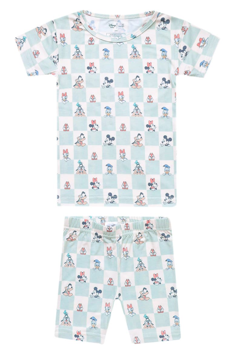 Mickey & Friends Fitted Two-Piece Short Pajamas, Main, color, MICKEY MOUSE FRIENDS