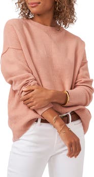 Vince Camuto Exposed Seam Crewneck Sweater