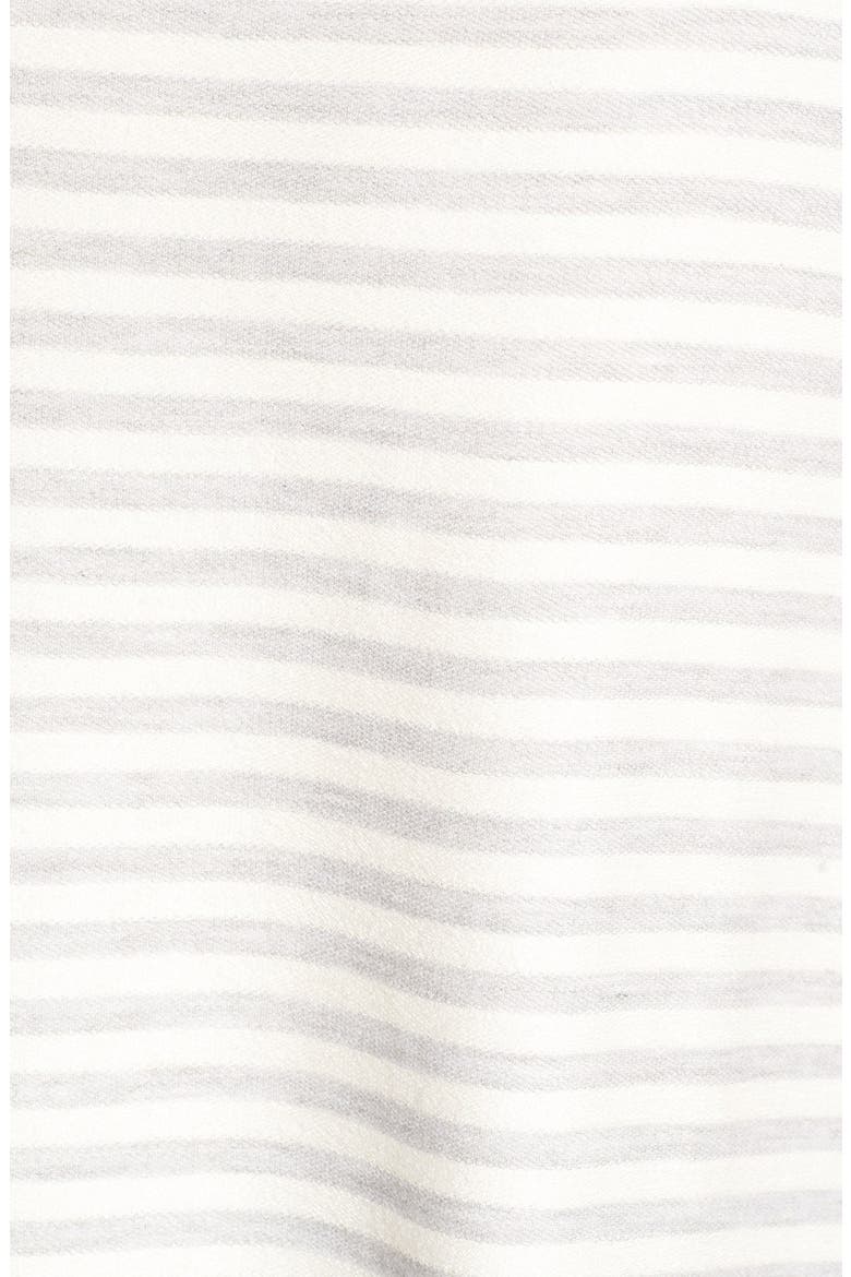 Stripe Pocket Top, Alternate, color, HEATHER GREY- IVORY STRIPE