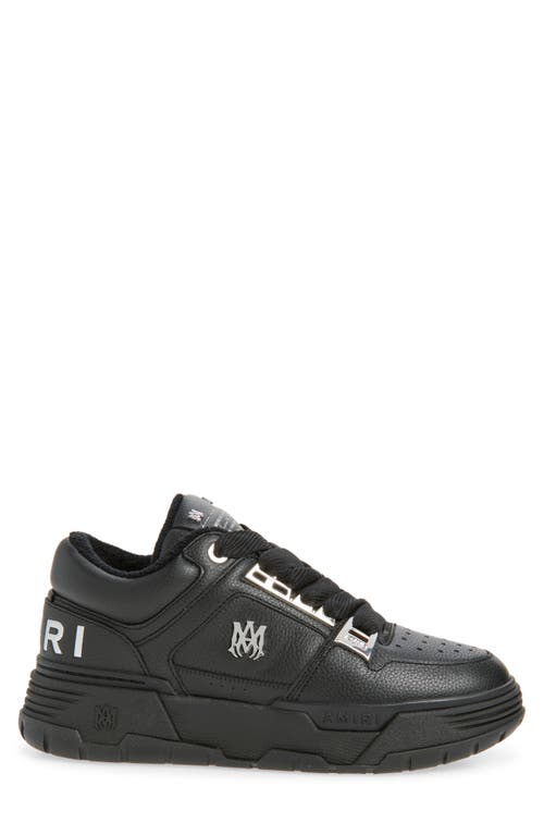 Amiri Black Sneakers With Logo Patch On The Side And Logo Lettering On The Rear In Leather Man
