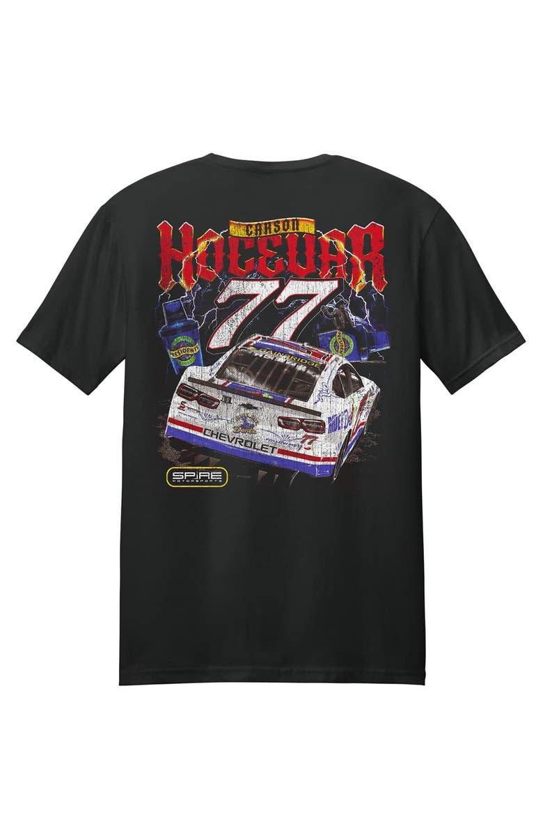 E2 APPAREL Men's E2 Apparel  Black Carson Hocevar Chili's Car T-Shirt, Alternate, color, Black