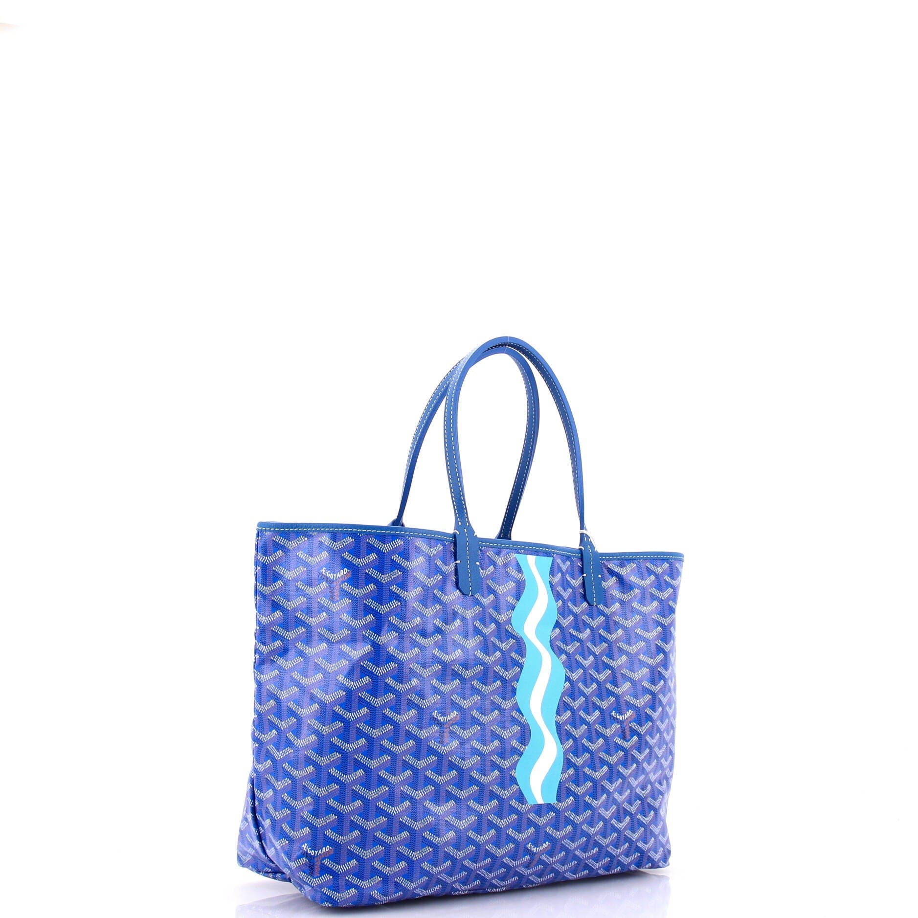 Pre-Owned Goyard Saint Louis Tote Printed Coated Canvas PM, Alternate, color, 