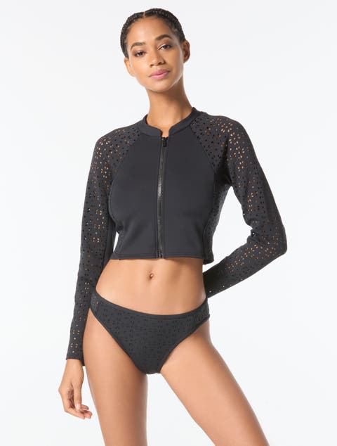 Cropped Rash Guard Swim