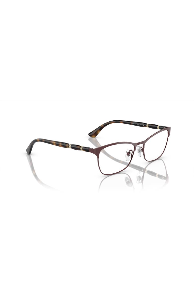 Vogue Eyewear 52mm Cat Eye optical glasses, Alternate, color, Brown