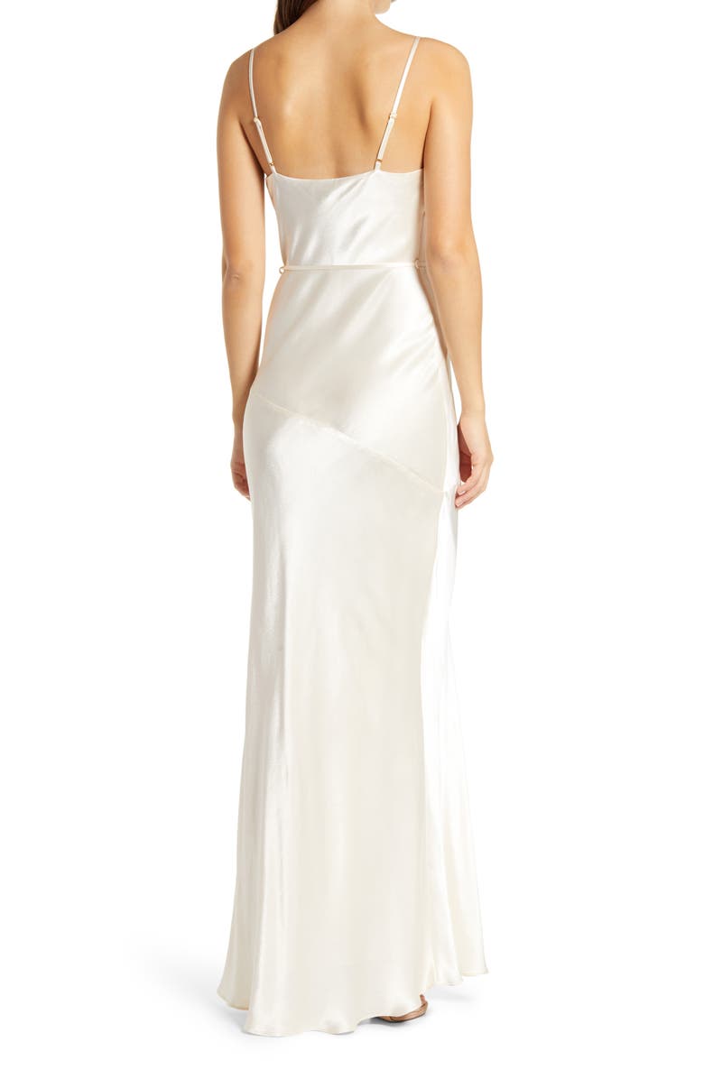 Shona Joy Cowl Neck Midi Slipdress, Alternate, color,