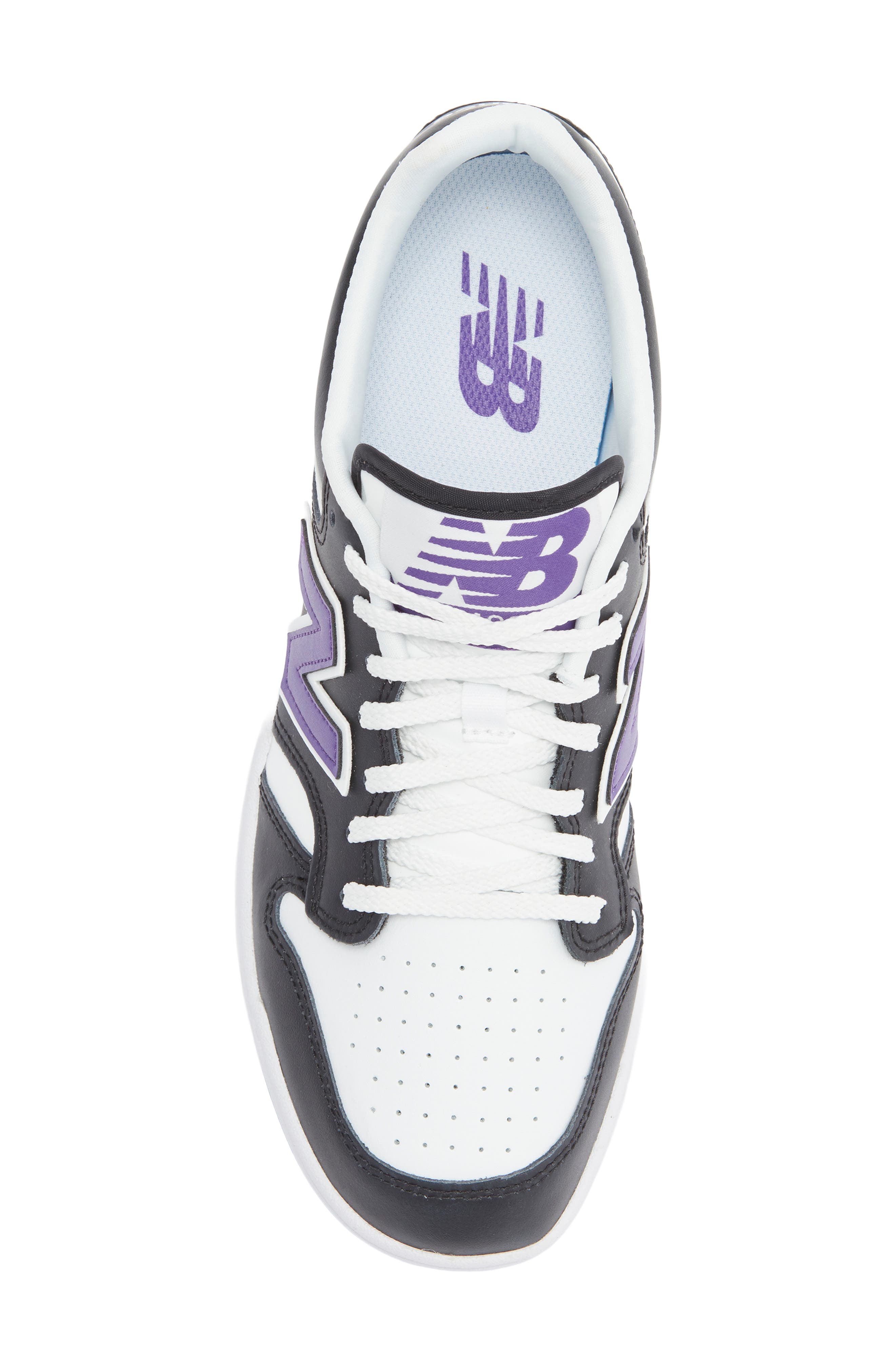 New Balance 480 Basketball Sneaker, Alternate, color, Black/ White