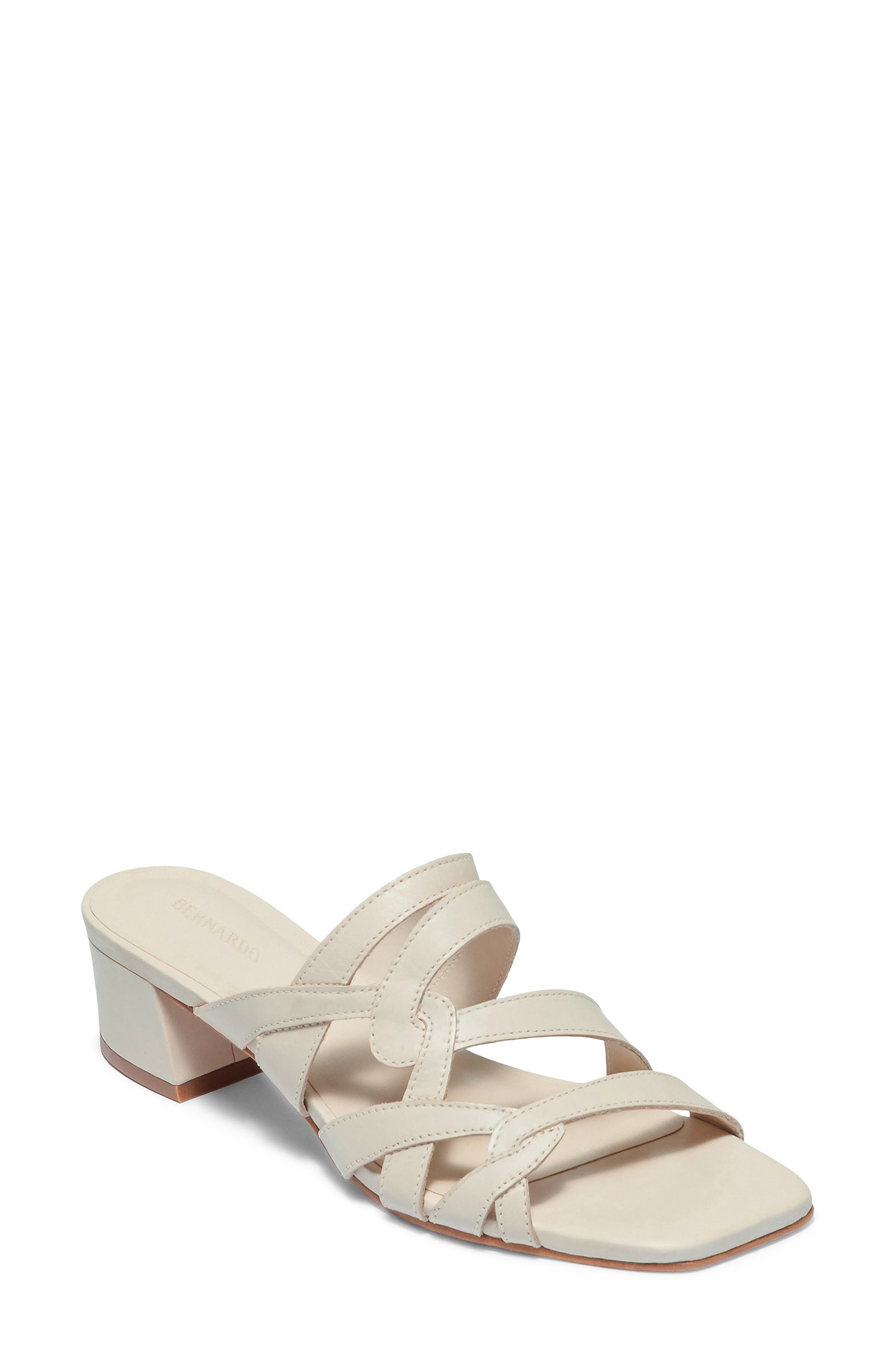 Johanne Leather Slide Sandal