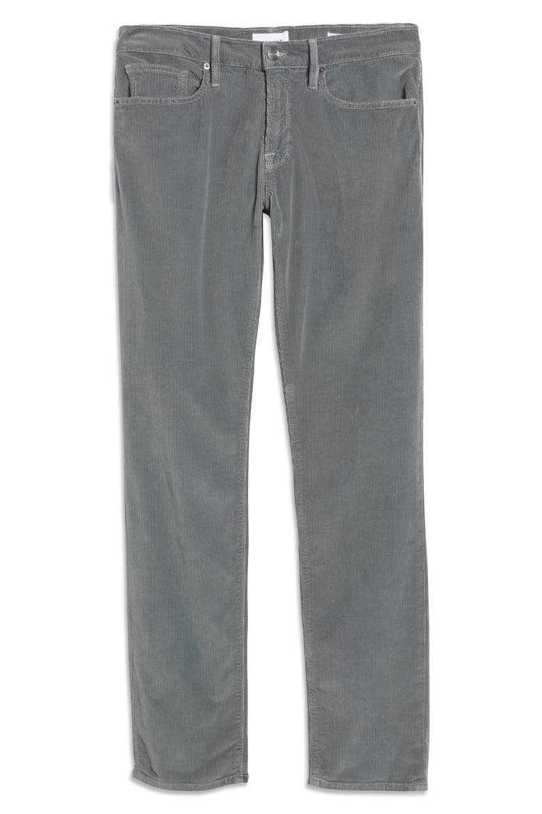 L'Homme Corduroy Slim Jeans, Alternate, color, SAVILE GREY