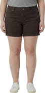 SLINK Jeans Stretch Cotton Blend Shorts