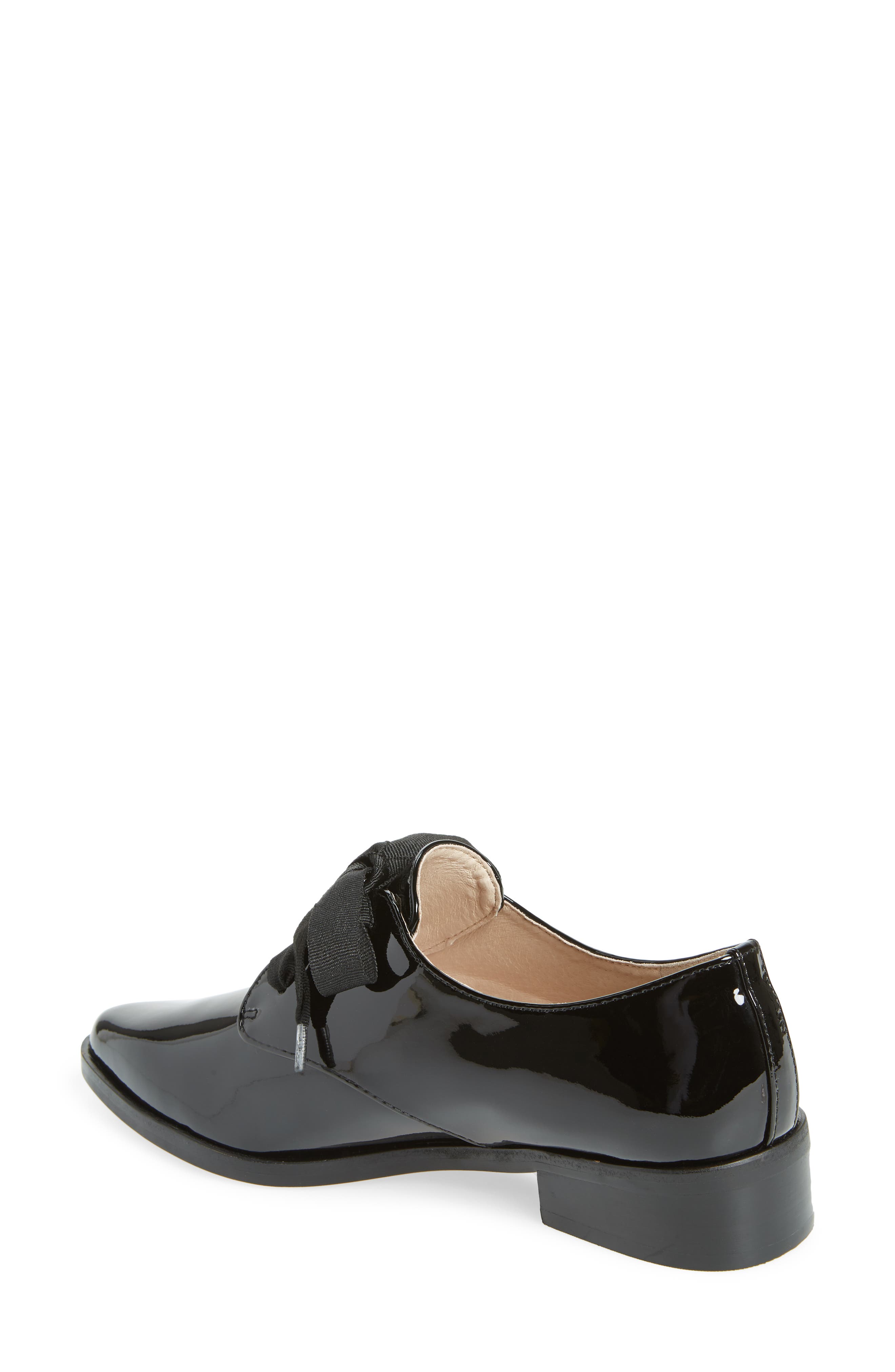 Adwin Almond Toe Oxford (Nordstrom Exclusive), Alternate, color, BLACK
