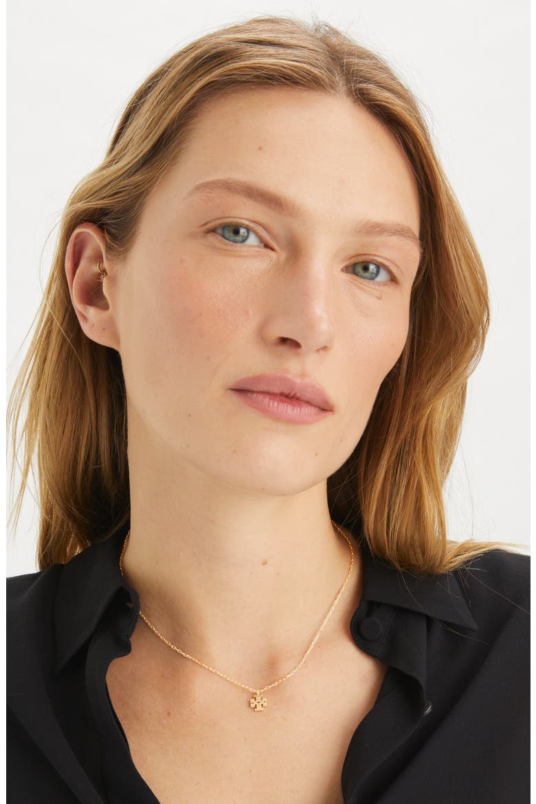 Icon Pendant Necklace, Alternate, color, TORY GOLD