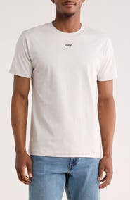 Off-White Slim Fit OFF Stamp Graphic T-Shirt