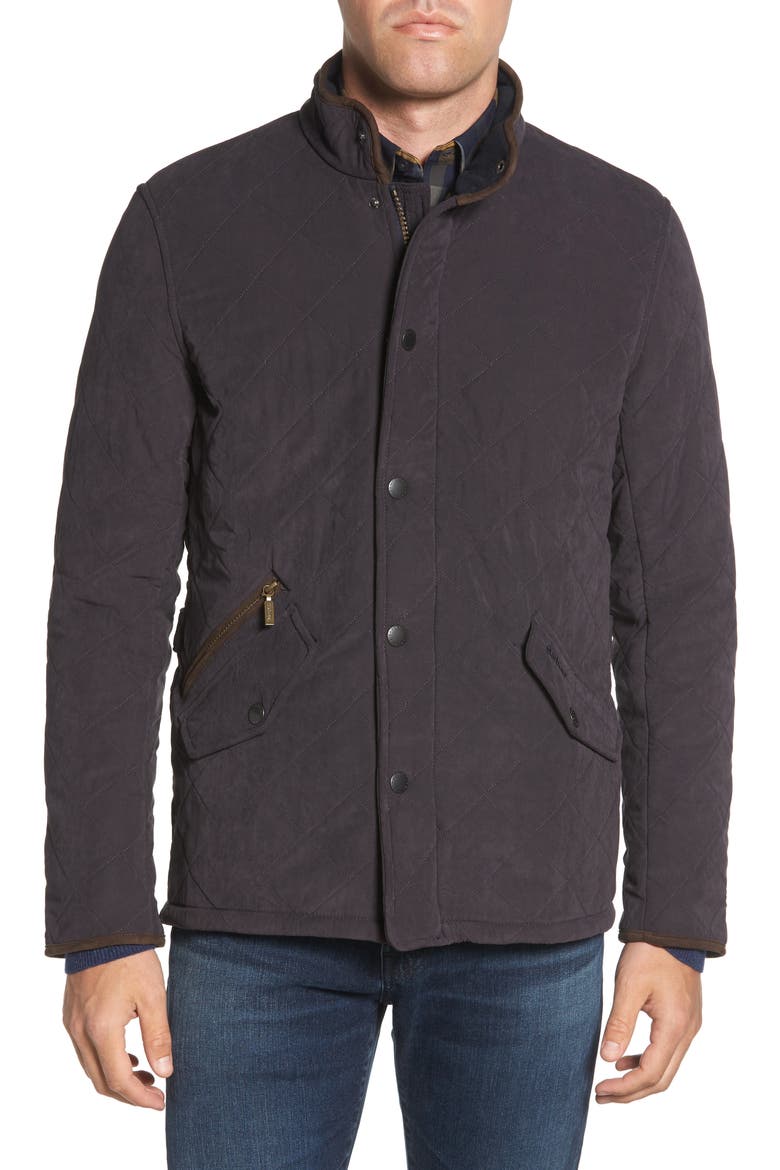 Bowden Quilted Nylon Jacket, Alternate, color, NAVY