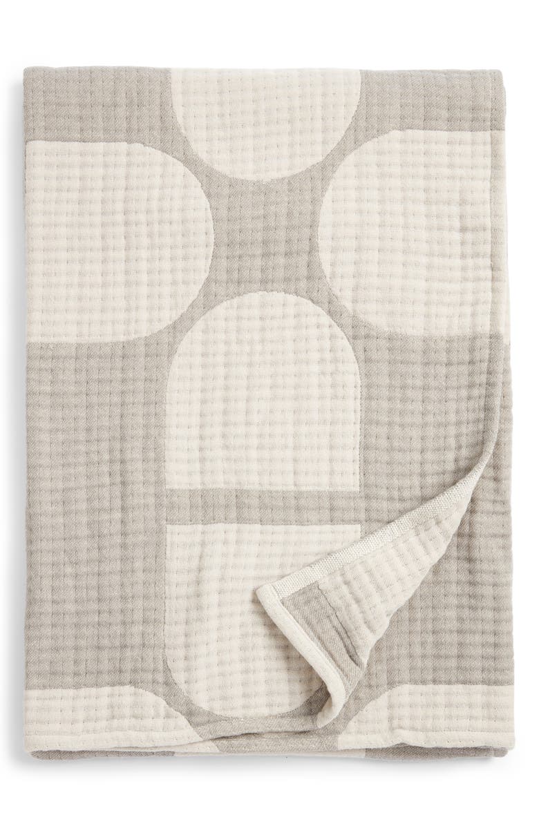 Nordstrom Textured Cotton Throw Blanket, Main, color,