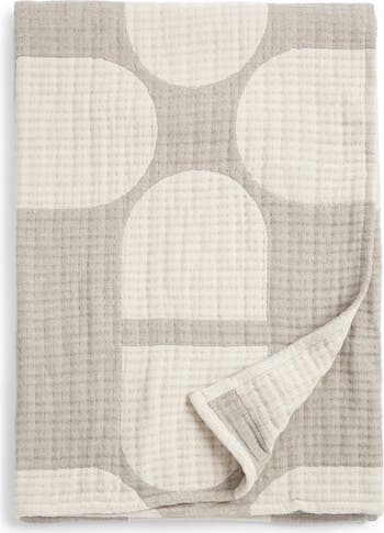 Textured Cotton Throw Blanket