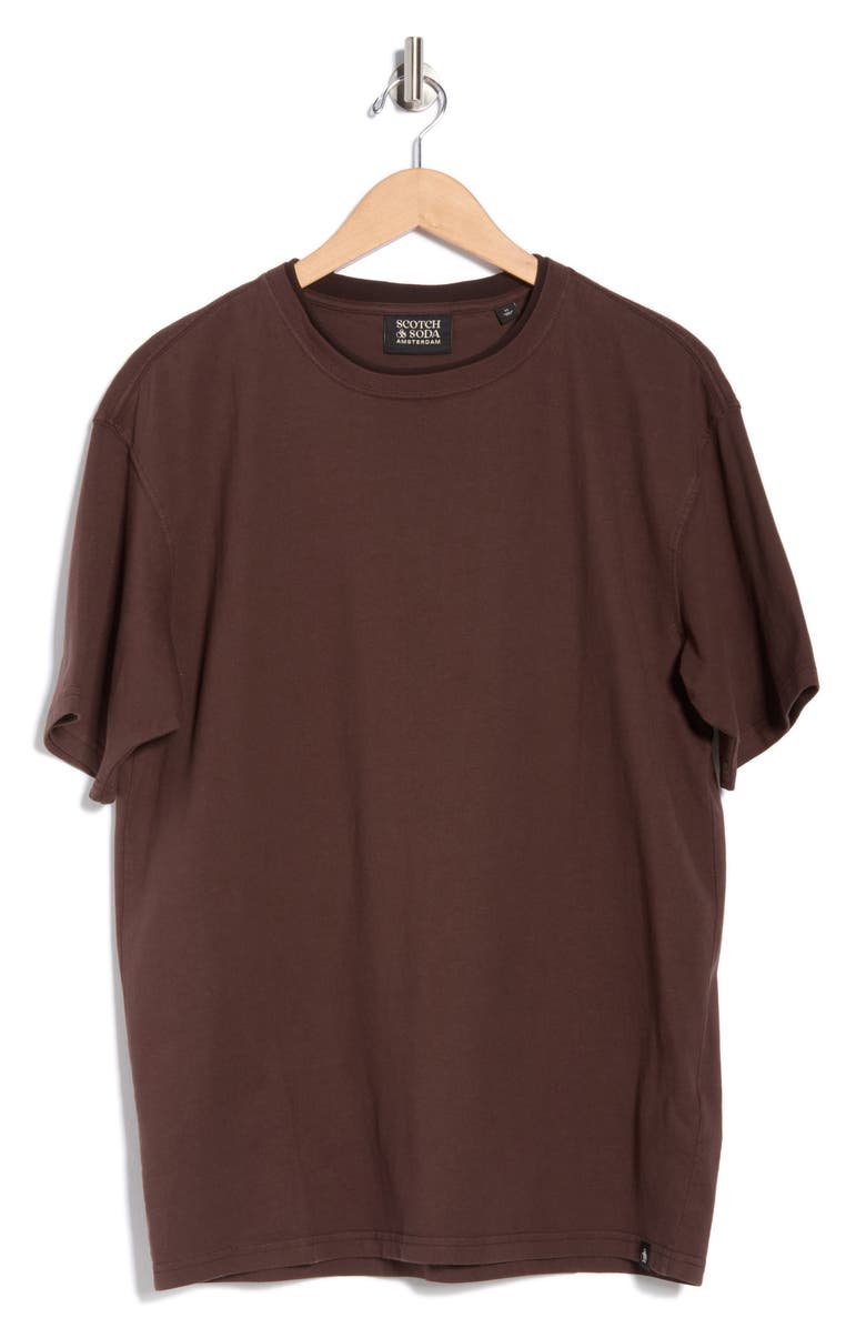 Scotch & Soda Three Crosses Garment Dyed T-Shirt, Alternate, color, Demitasse