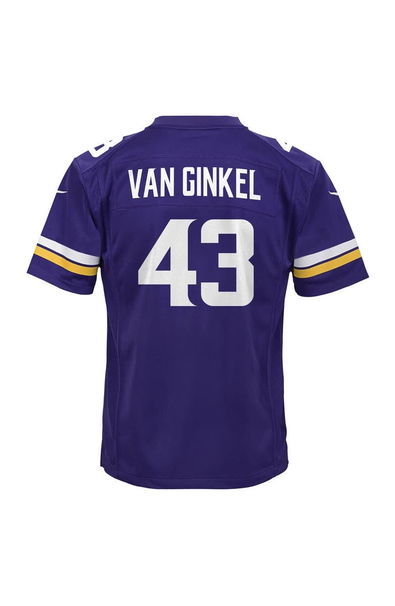 Nike Youth Nike Andrew Van Ginkel Purple Minnesota Vikings Youth, Alternate, color, Purple