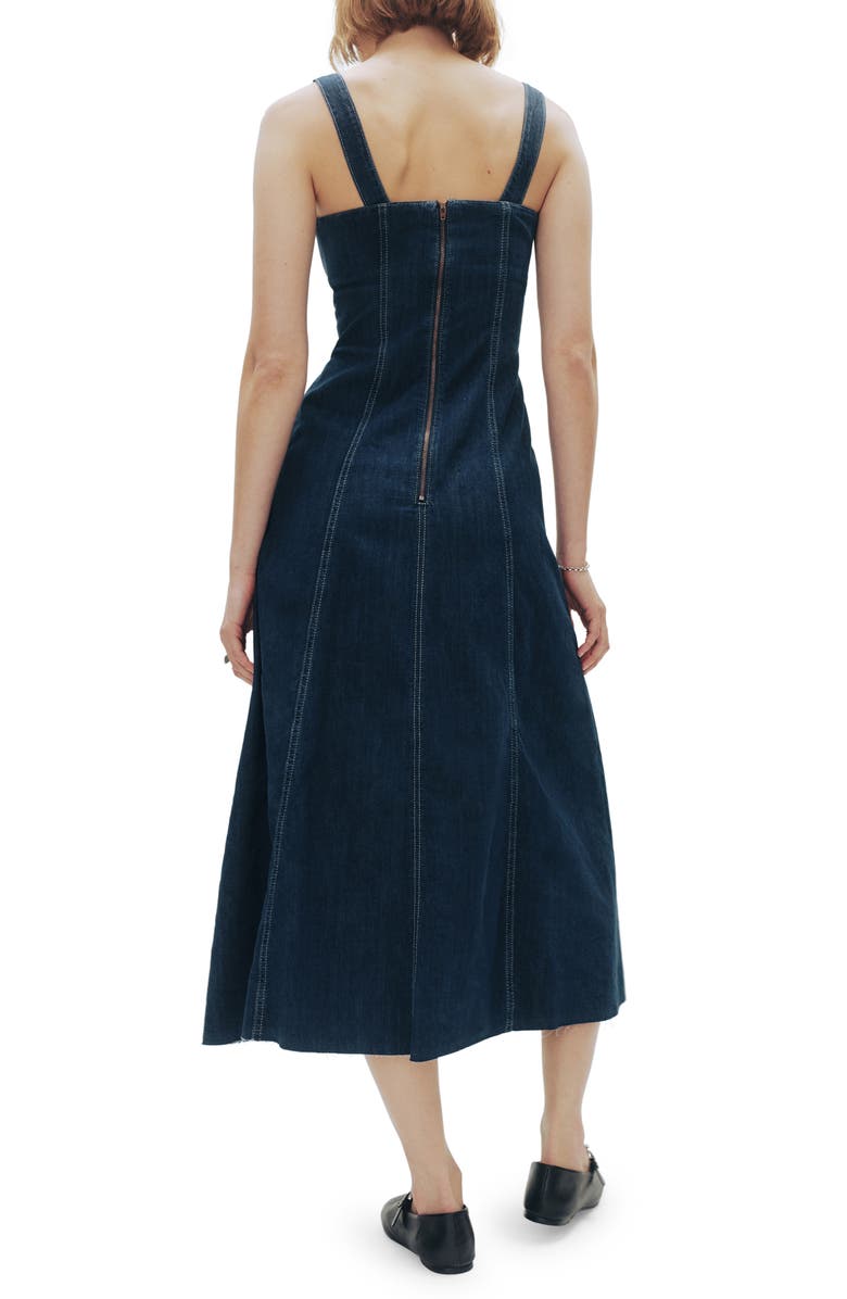 Reformation Amory Denim Dress, Alternate, color, 