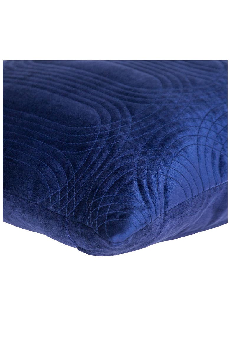Iphis Topstitched Throw Pillow, Alternate, color, BLUE