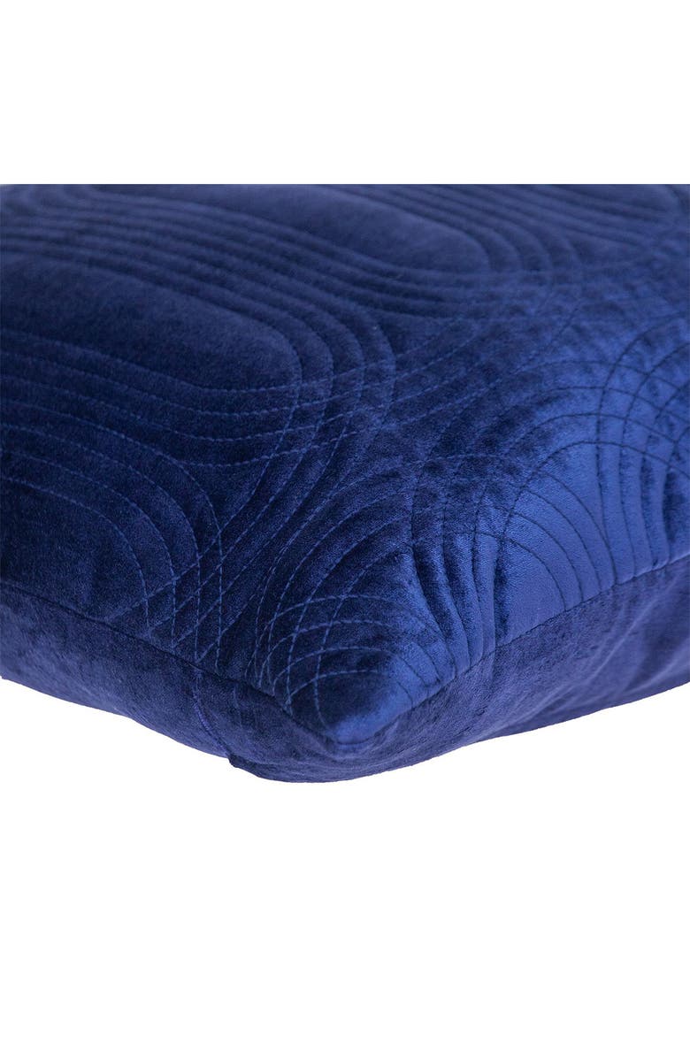 PARKLAND COLLECTION Iphis Topstitched Throw Pillow, Alternate, color, Blue