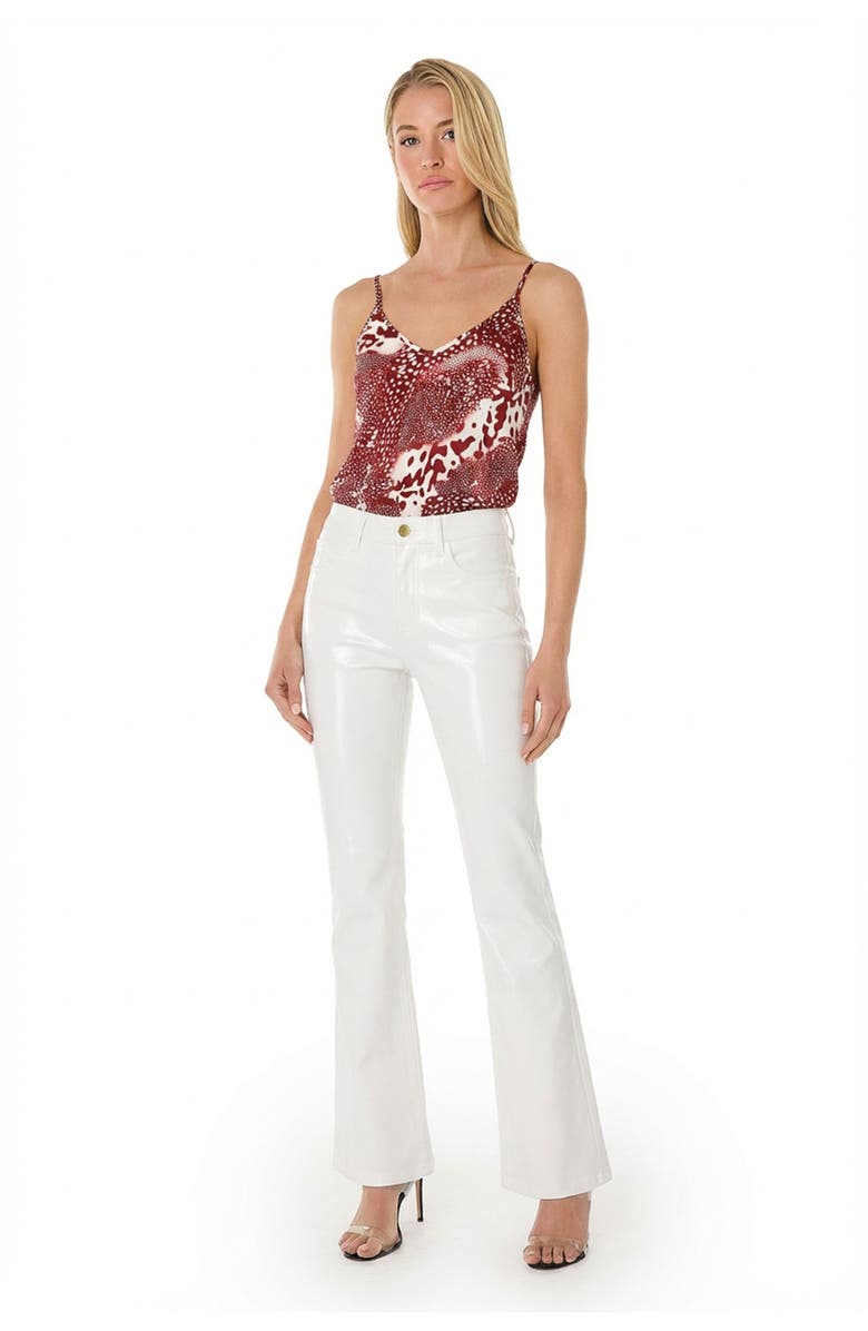 The Noli Shop Aria Flare Jean, Alternate, color, White