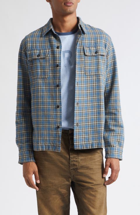 Matlock Plaid Cotton Button-Up Shirt