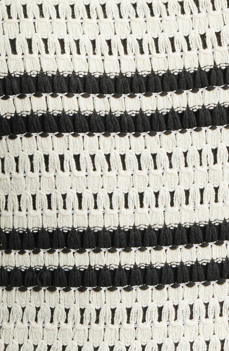 Eliza J Crochet Embroidered Midi Sundress, Alternate, color, Nat Black