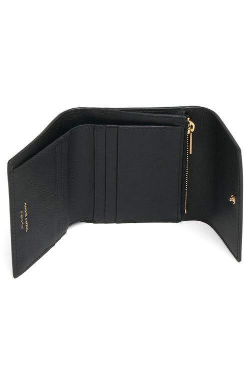 Mansur Gavriel Leather Trifold Wallet In Black