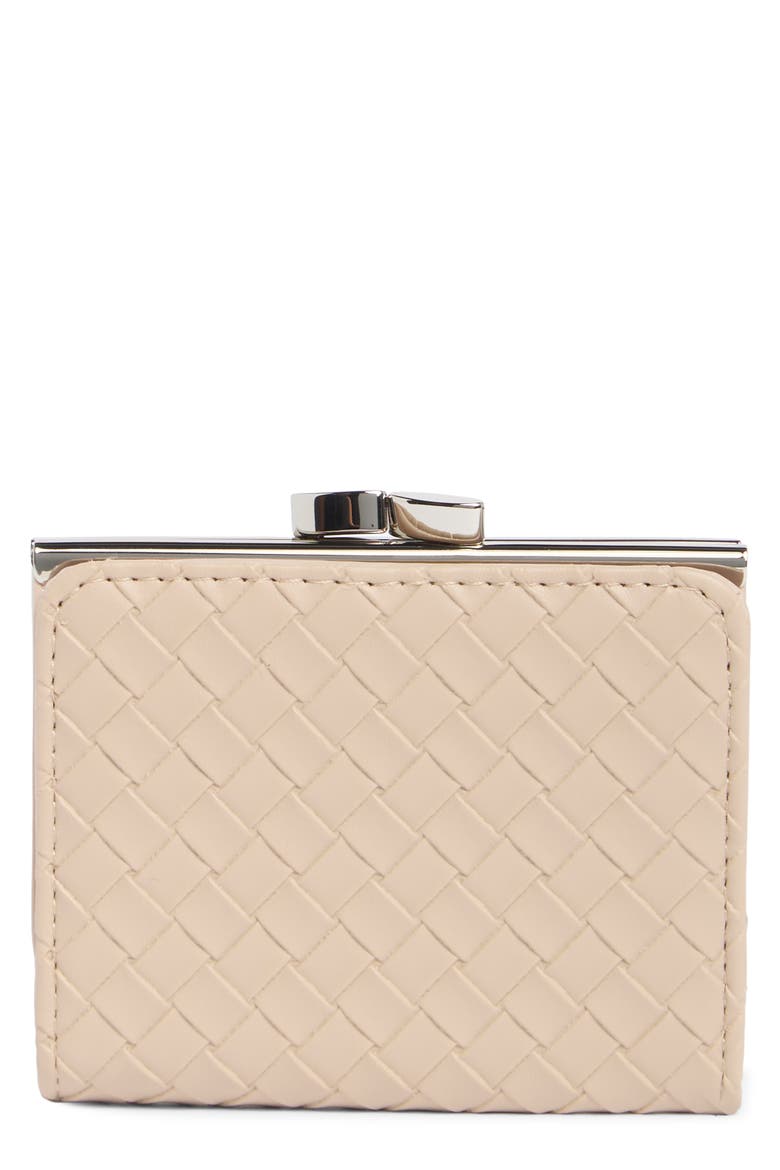 Frenchie Wallet, Main, color, PARCHMENT WOVEN