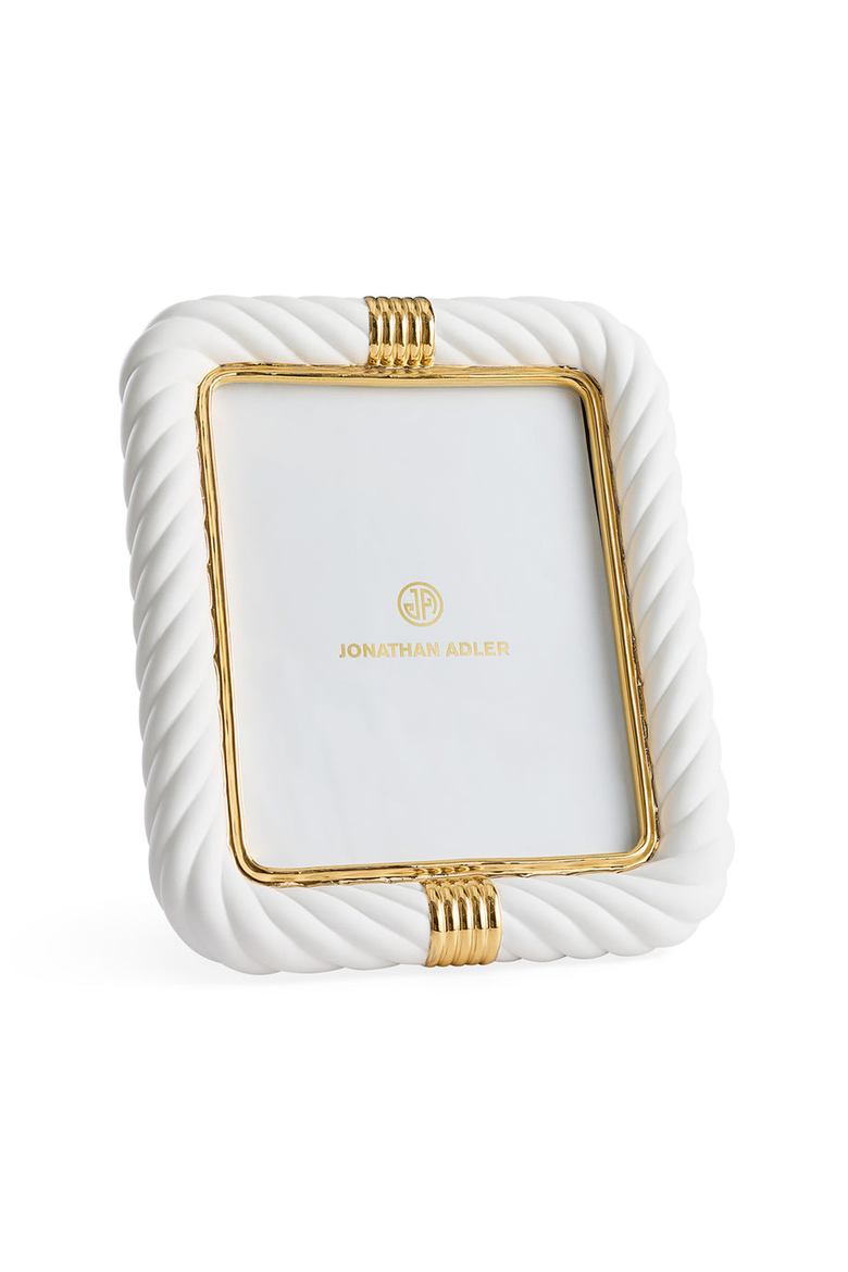 Geneva Picture Frame, Alternate, color, White / Gold