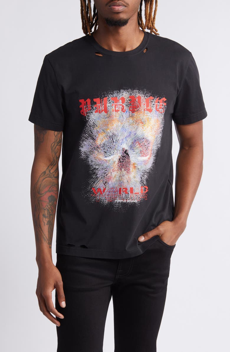 PURPLE BRAND Jeweled Graphic T-Shirt, Main, color,