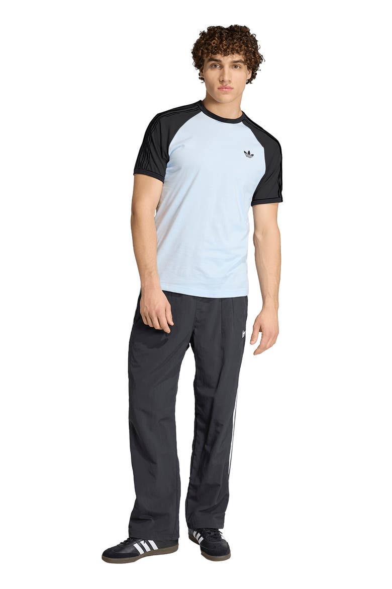 3-Stripes Cotton T-Shirt, Alternate, color, CRYSTAL SKY