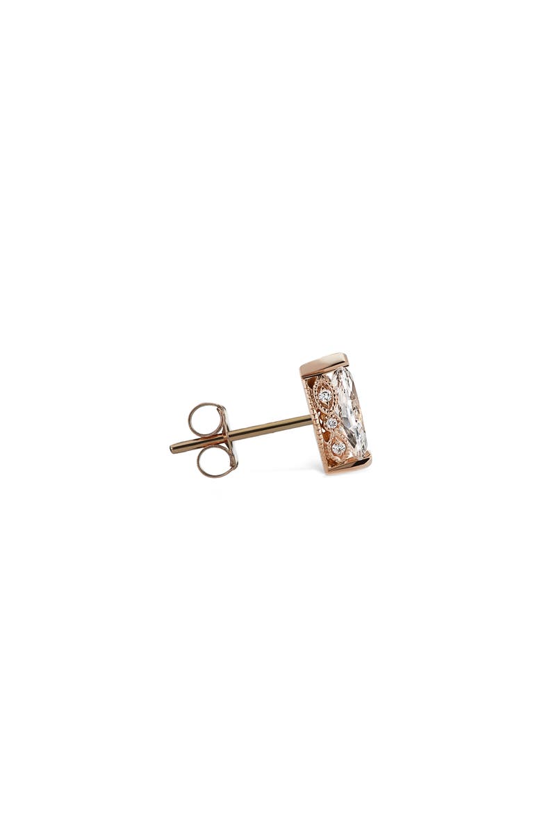 MARIA TASH Marquise Diamond Single Stud Earring, Alternate, color, Rose Gold