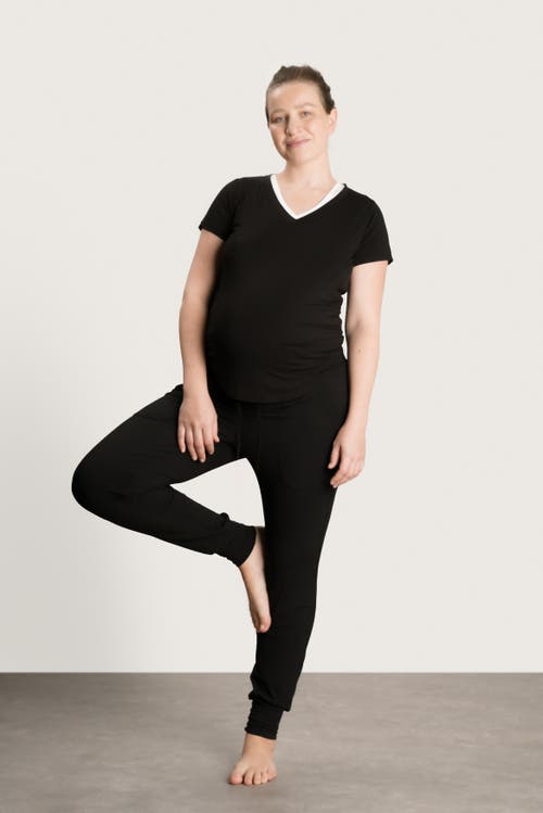 Nom Maternity 24/7 Soft Joggers In Black