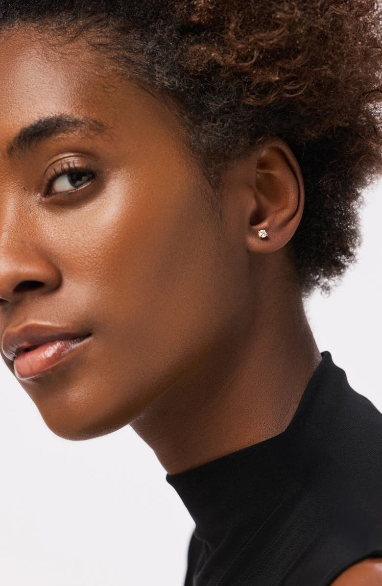 Ana Luisa Lab Grown Diamond Earrings - Gold Medium Diamond Studs, Alternate, color, Gold