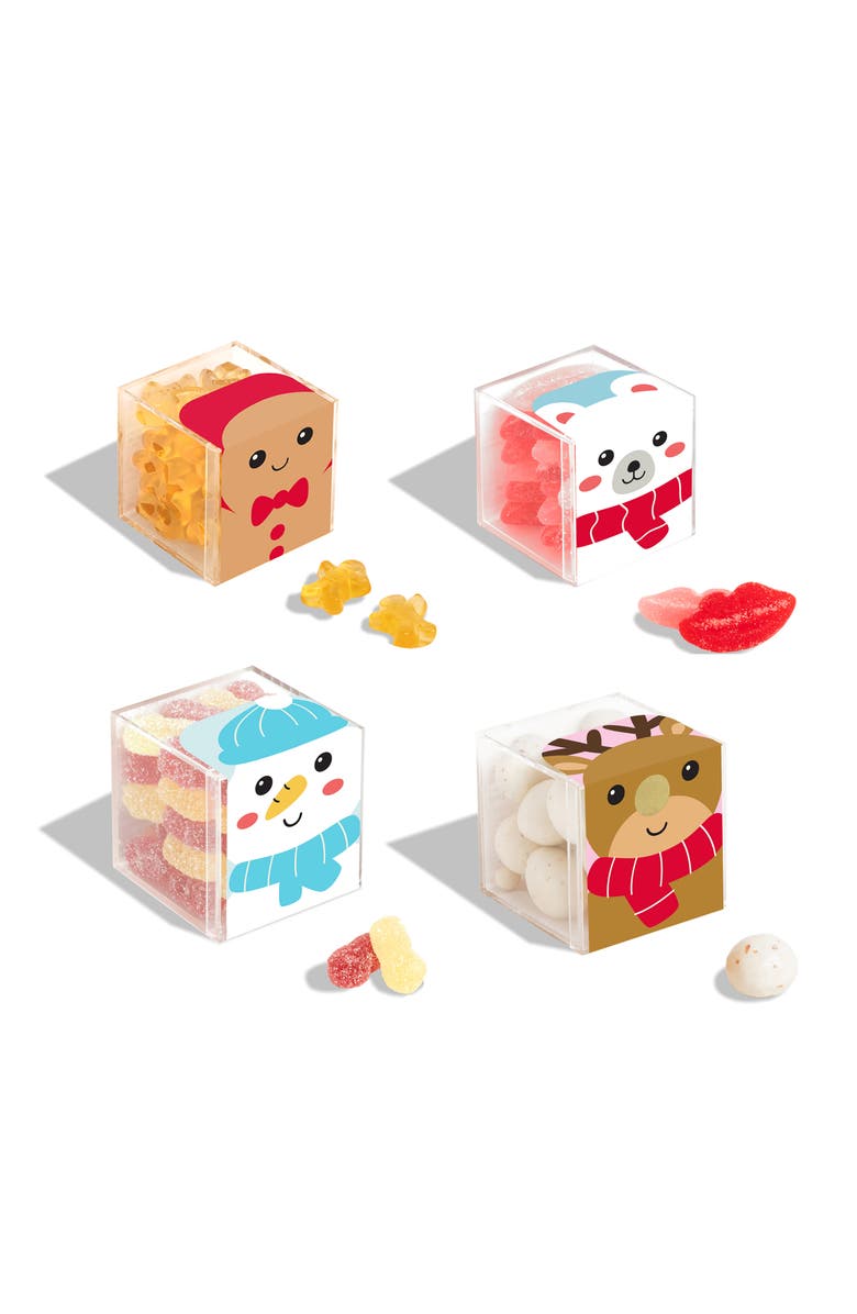 sugarfina Set of 4 Holiday Candy Cubes, Alternate, color, 