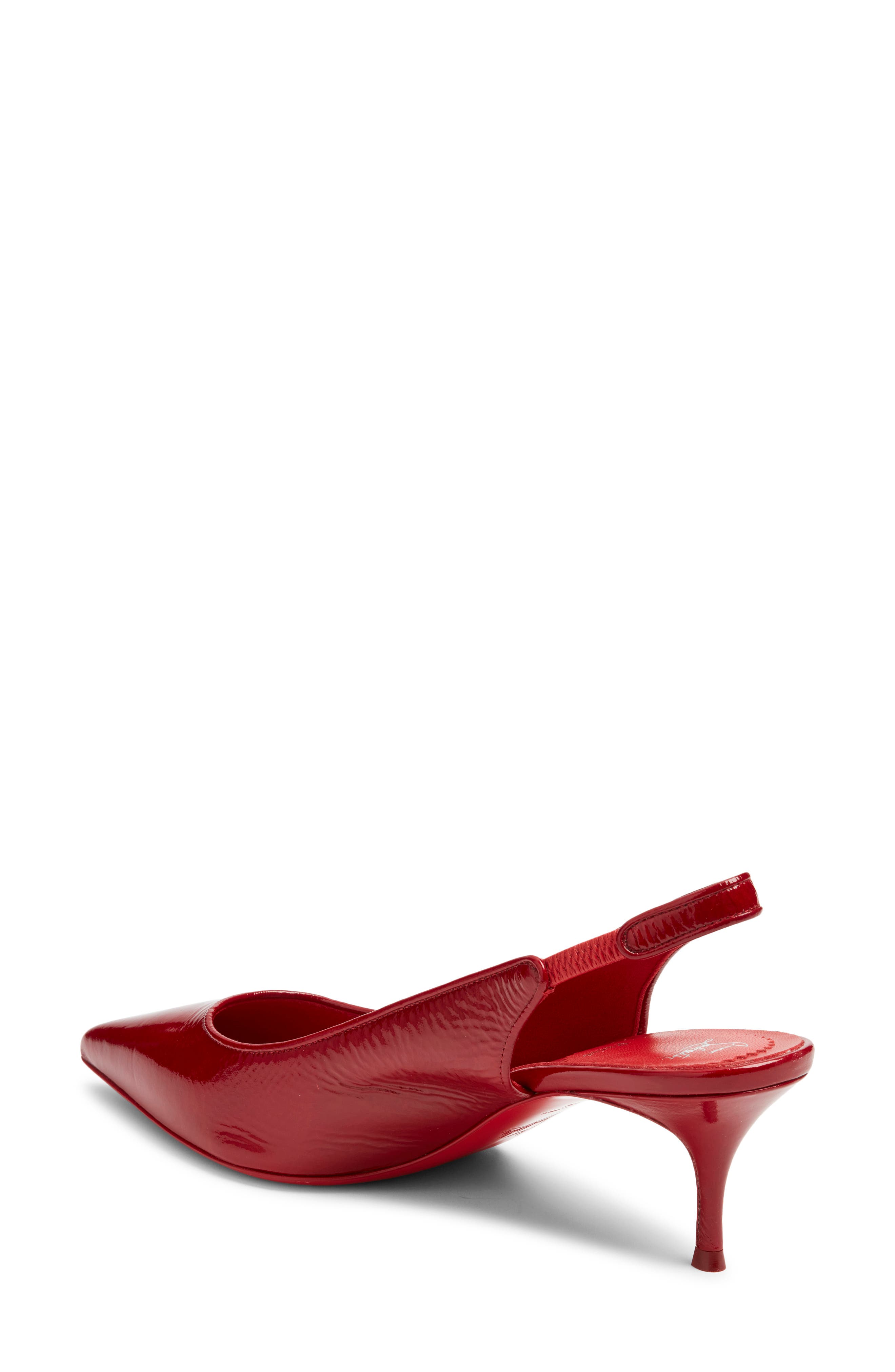 Christian Louboutin Sporty Kate Pointed Toe Slingback Pump, Alternate, color, 