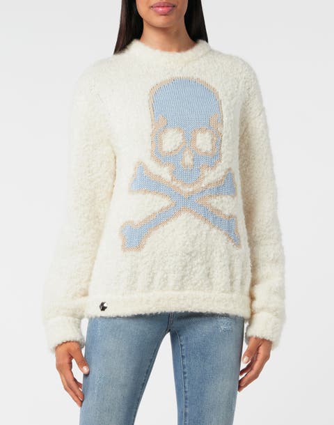 Pullover Round Neck Skull&Bones Women