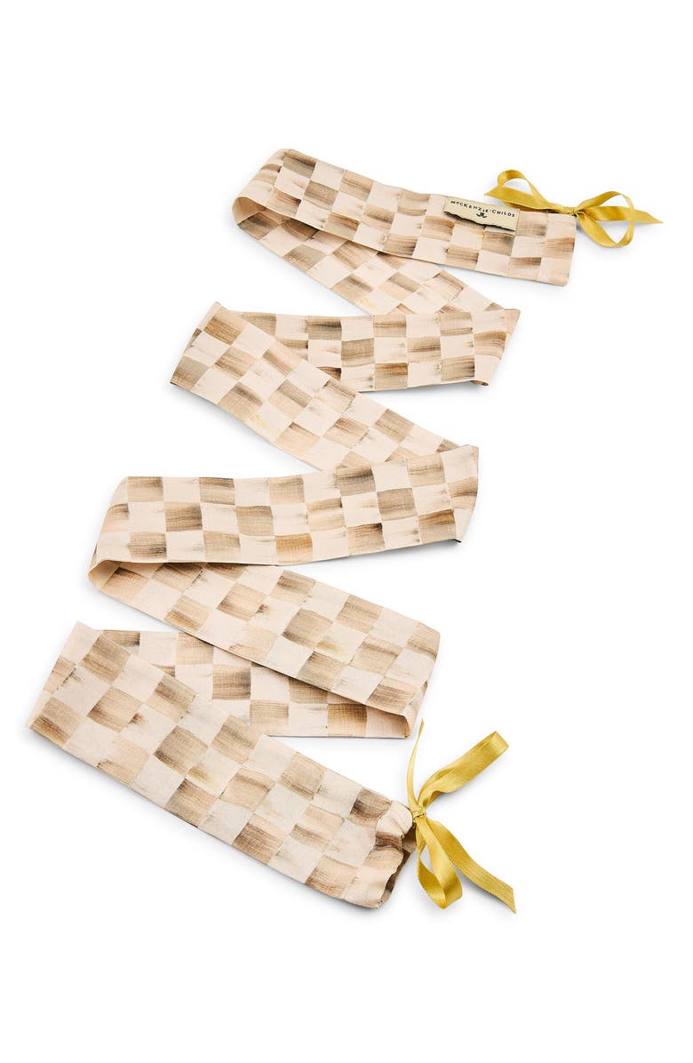 MACKENZIE CHILDS Mocha Check Cord Cover, Main, color, Mocha